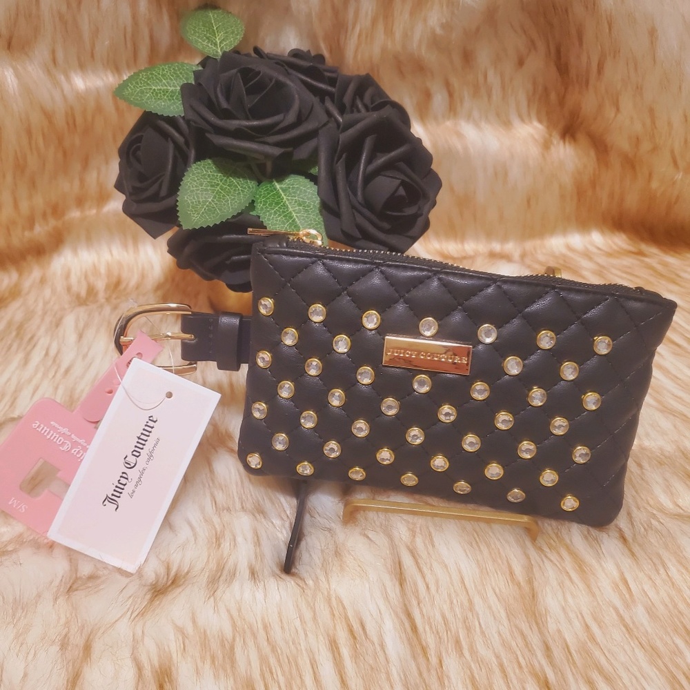 Juicy Couture Black Gem Fanny Pack